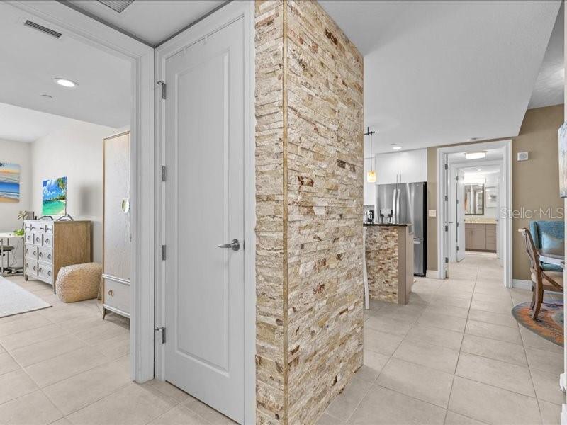 Hallway to guest suite