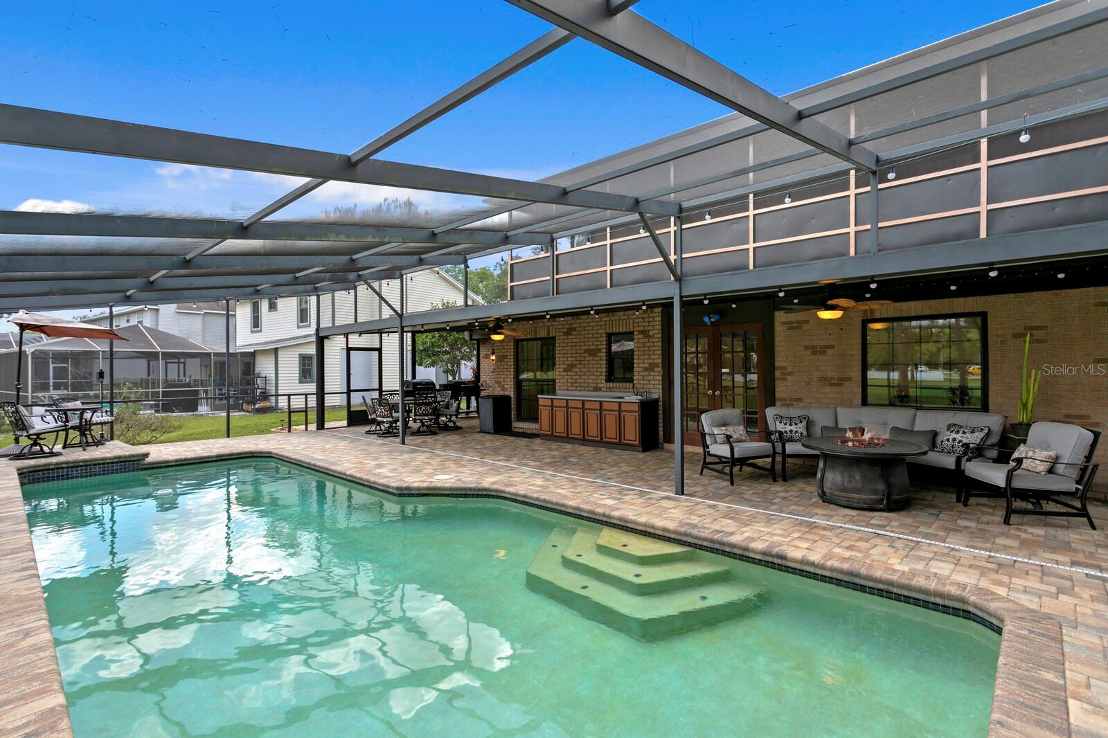 Huge private pool