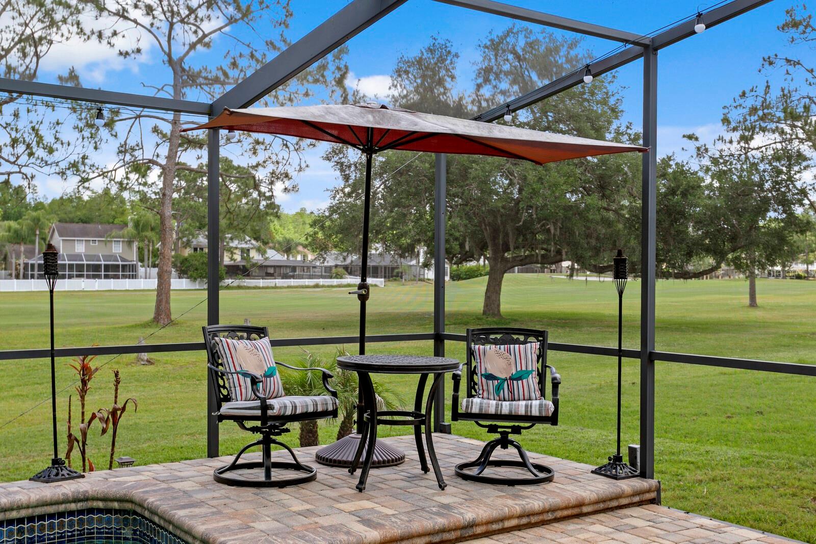 Relax and watch the golfers