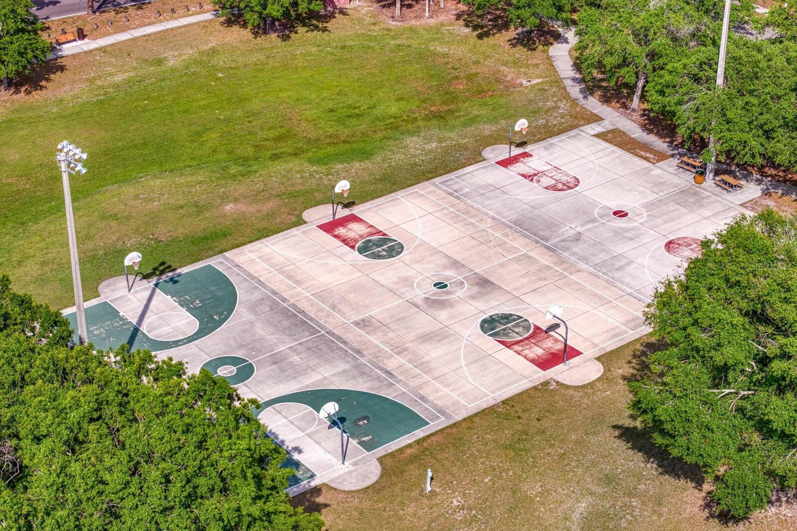 Always a good pick-up game of basketball at Northdale Park