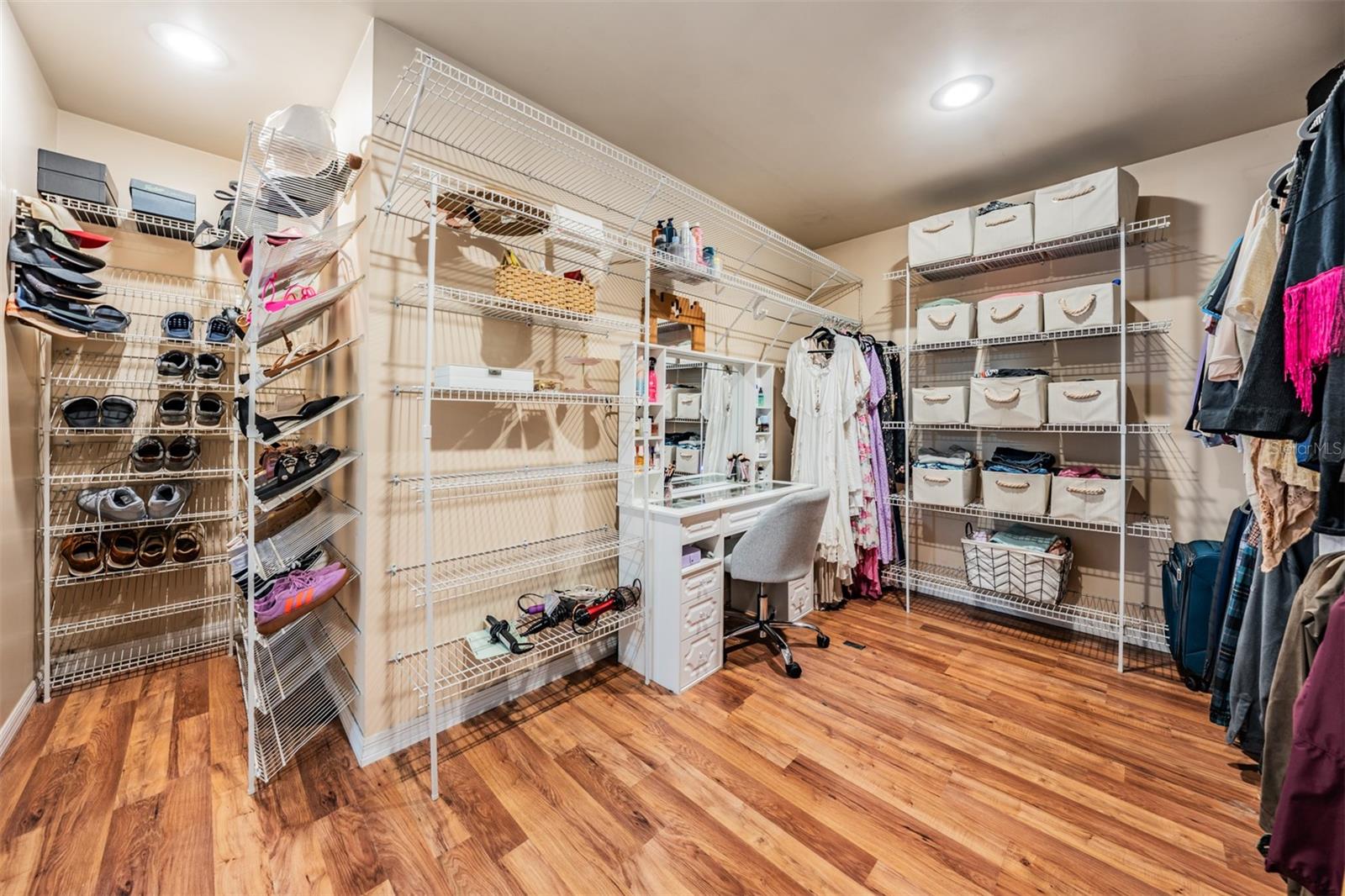 What a dream!-oversized primary suite walk-in wardrobe closet