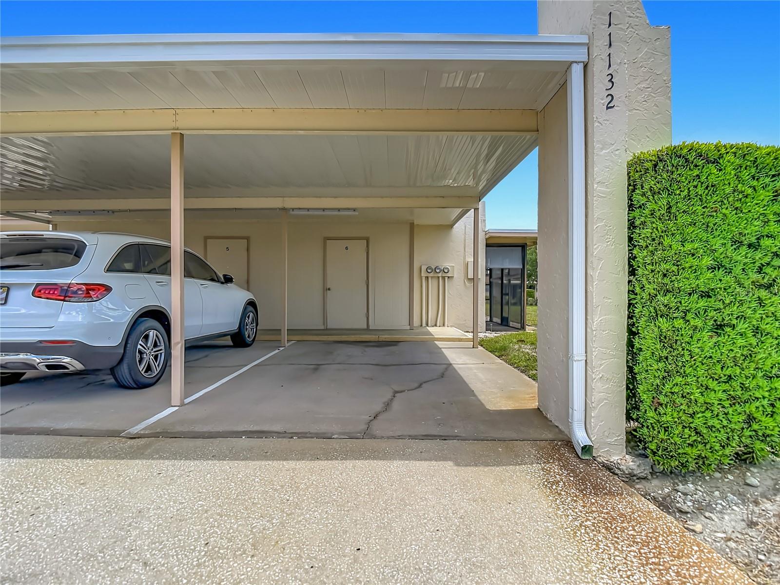 carport #6 is assigned covered parking for the condo