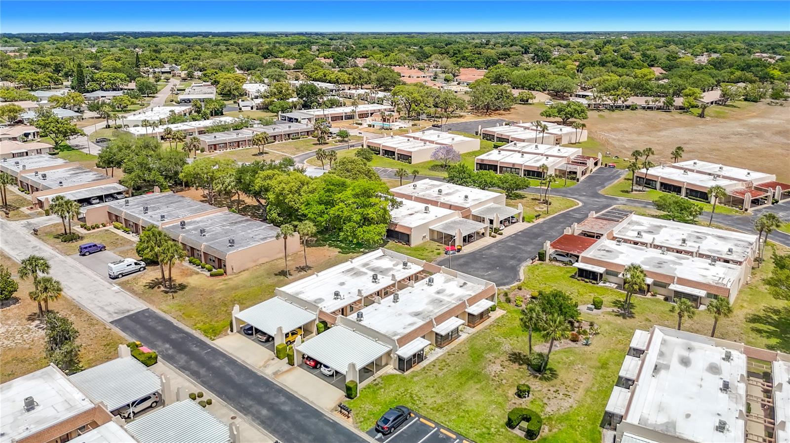 aerial view of neighborhood
