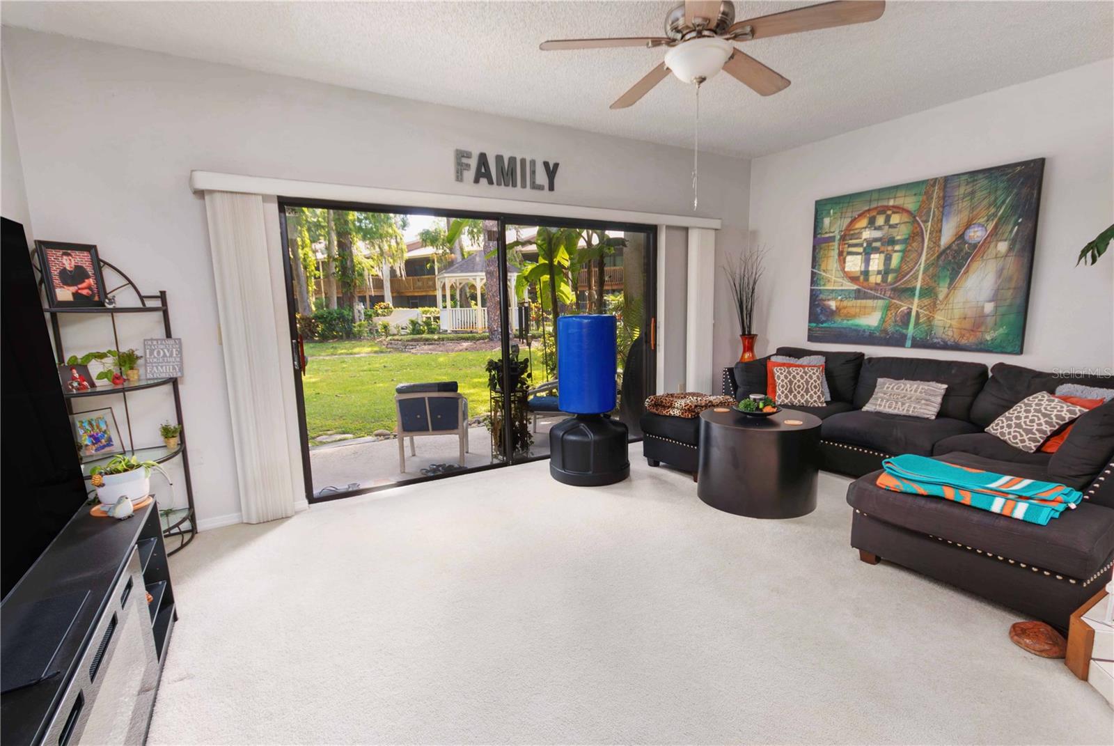 spacious living room