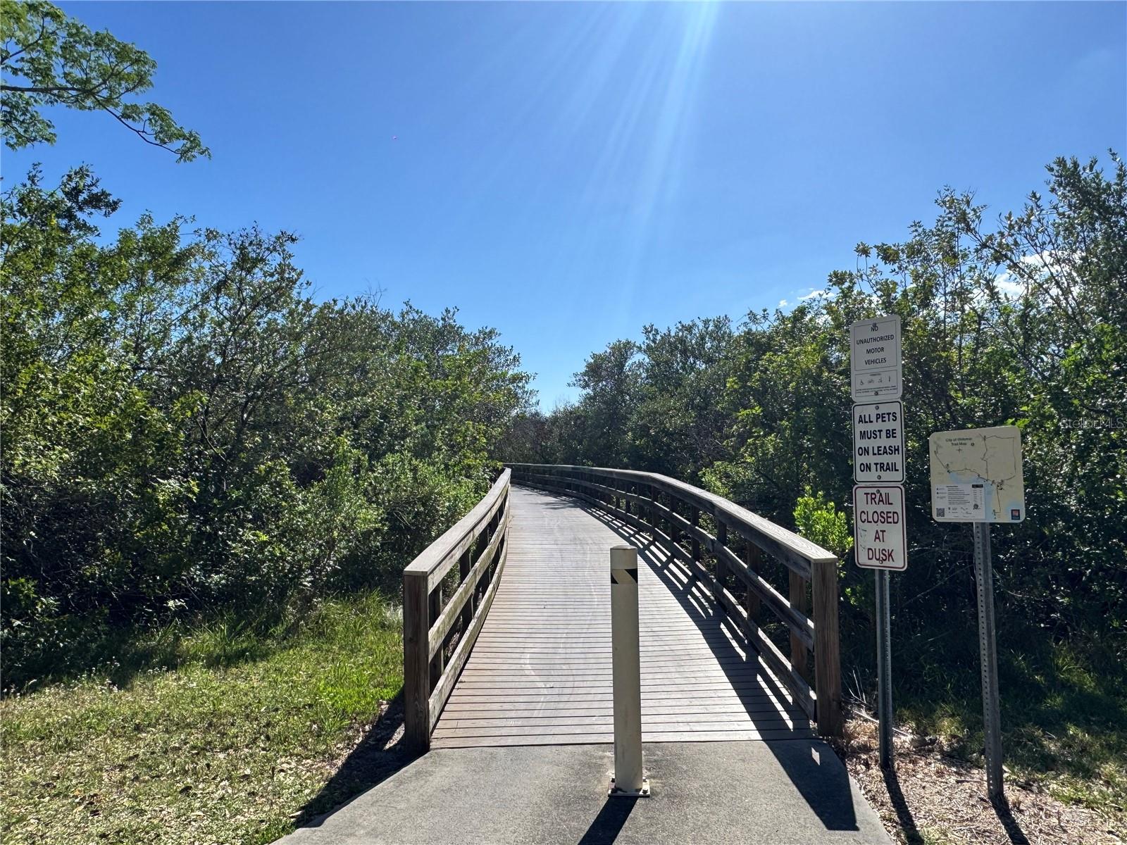 biking and running trails