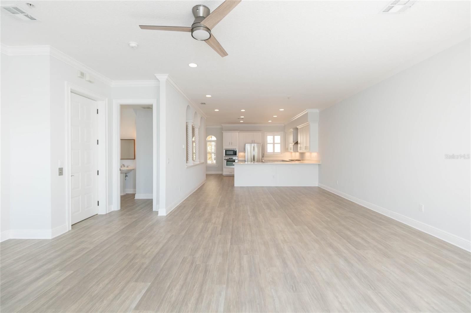 One of many great entertainment spaces in this home