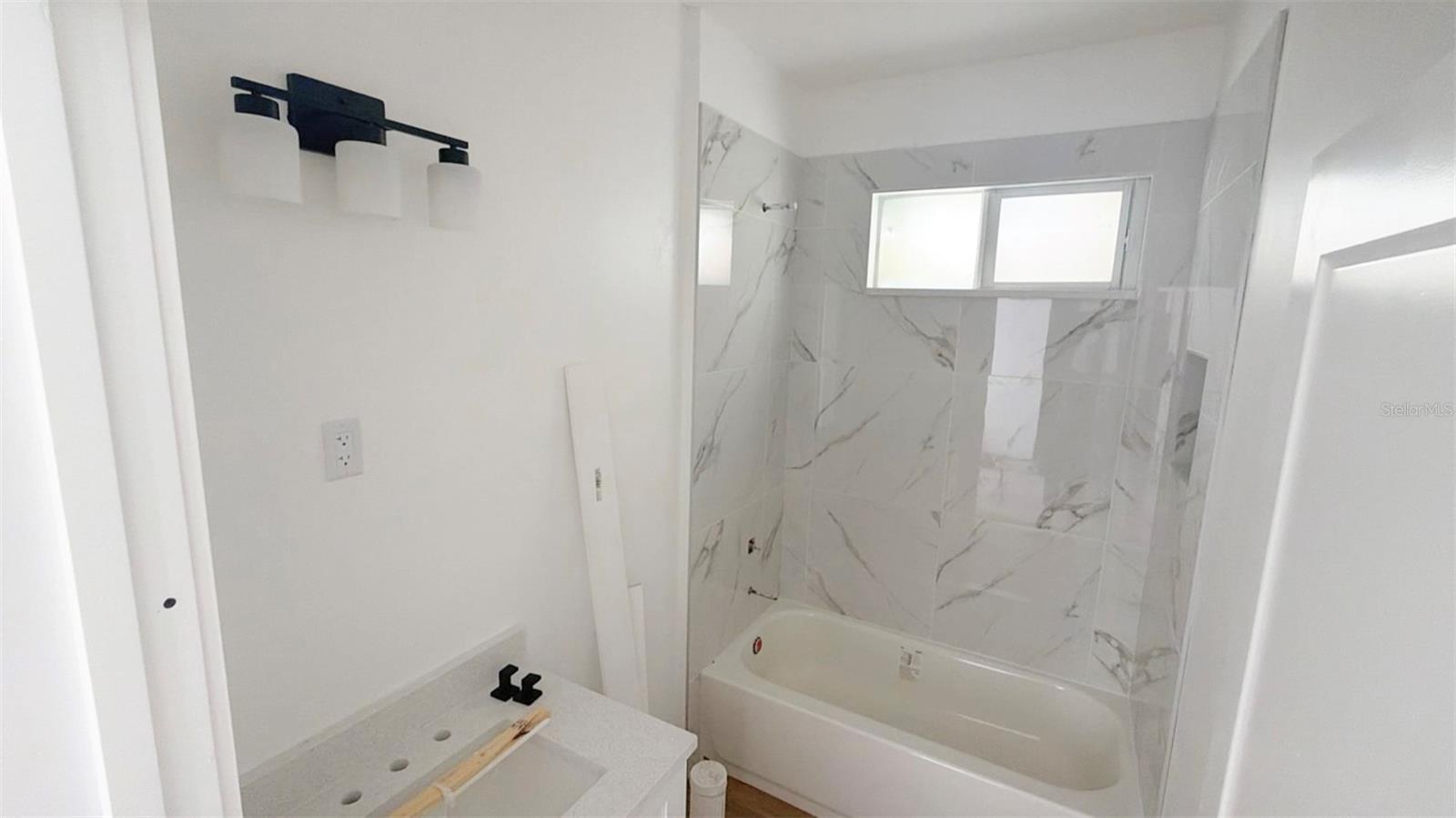 Partial bathroom view