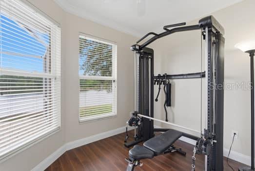 Sitting area in primary bedroom