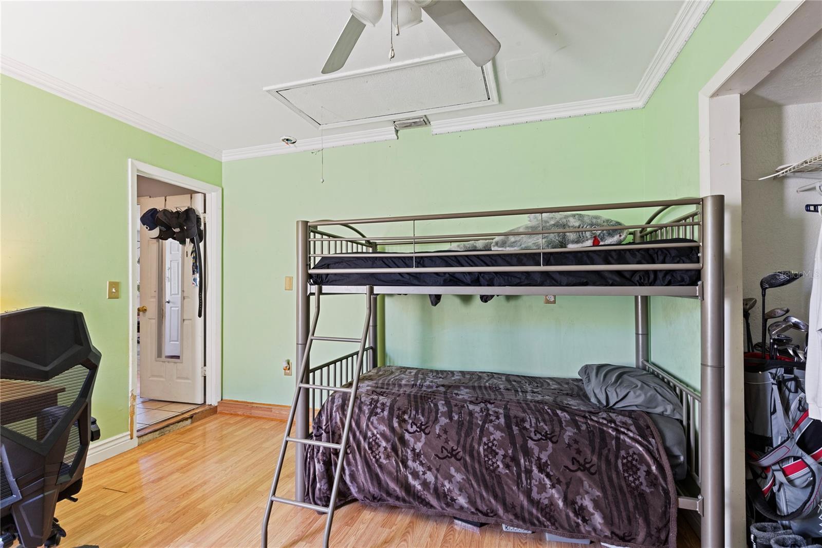 4th bedroom converted from garage