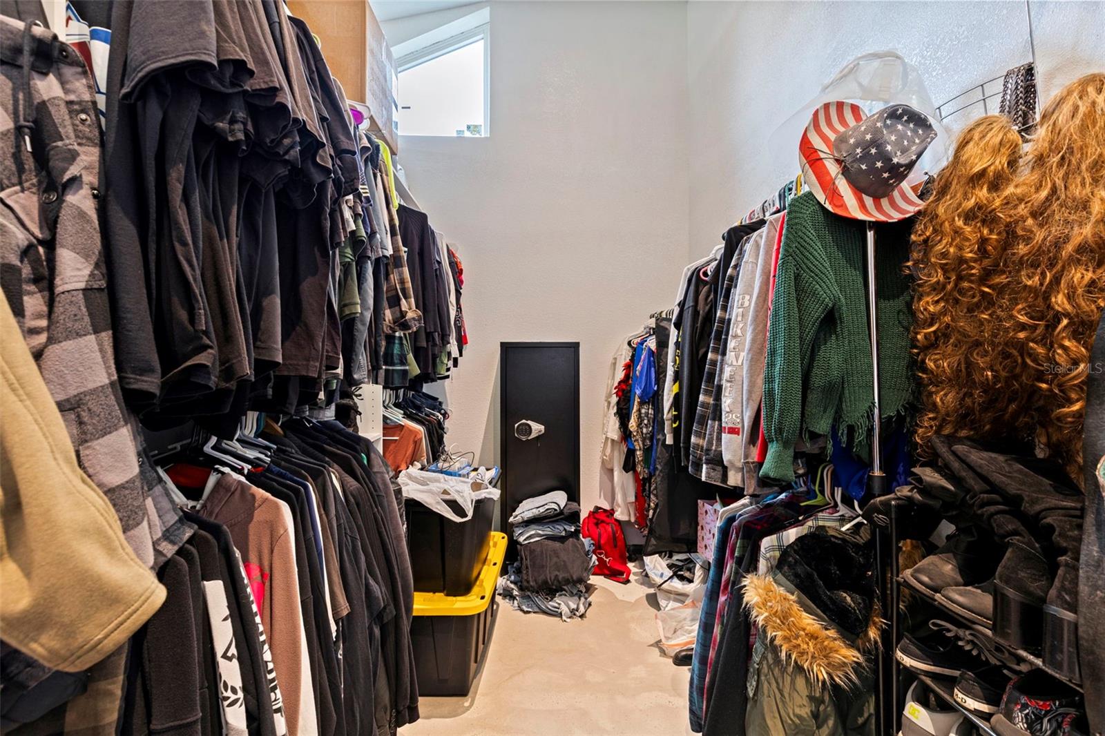 Master walk-in closet