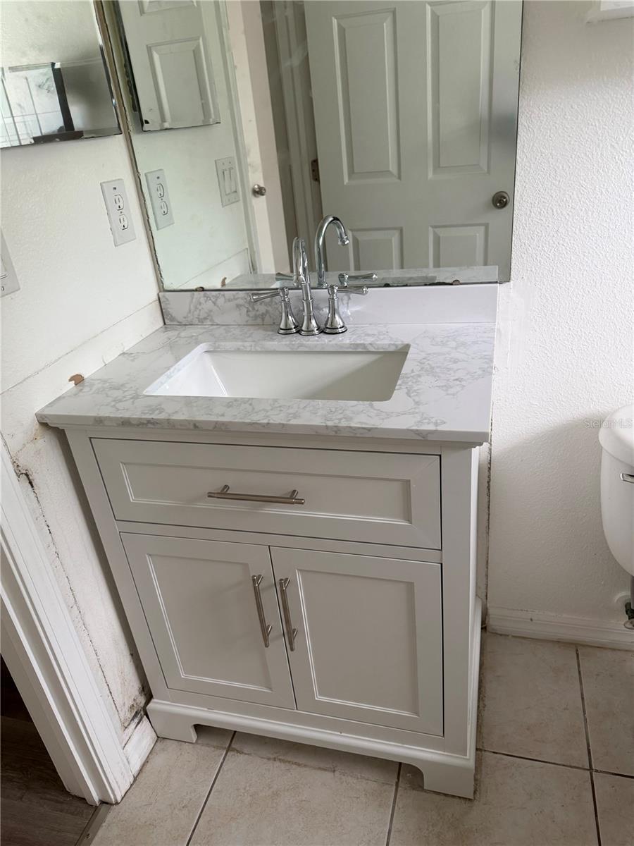 Secondary bath * New vanity