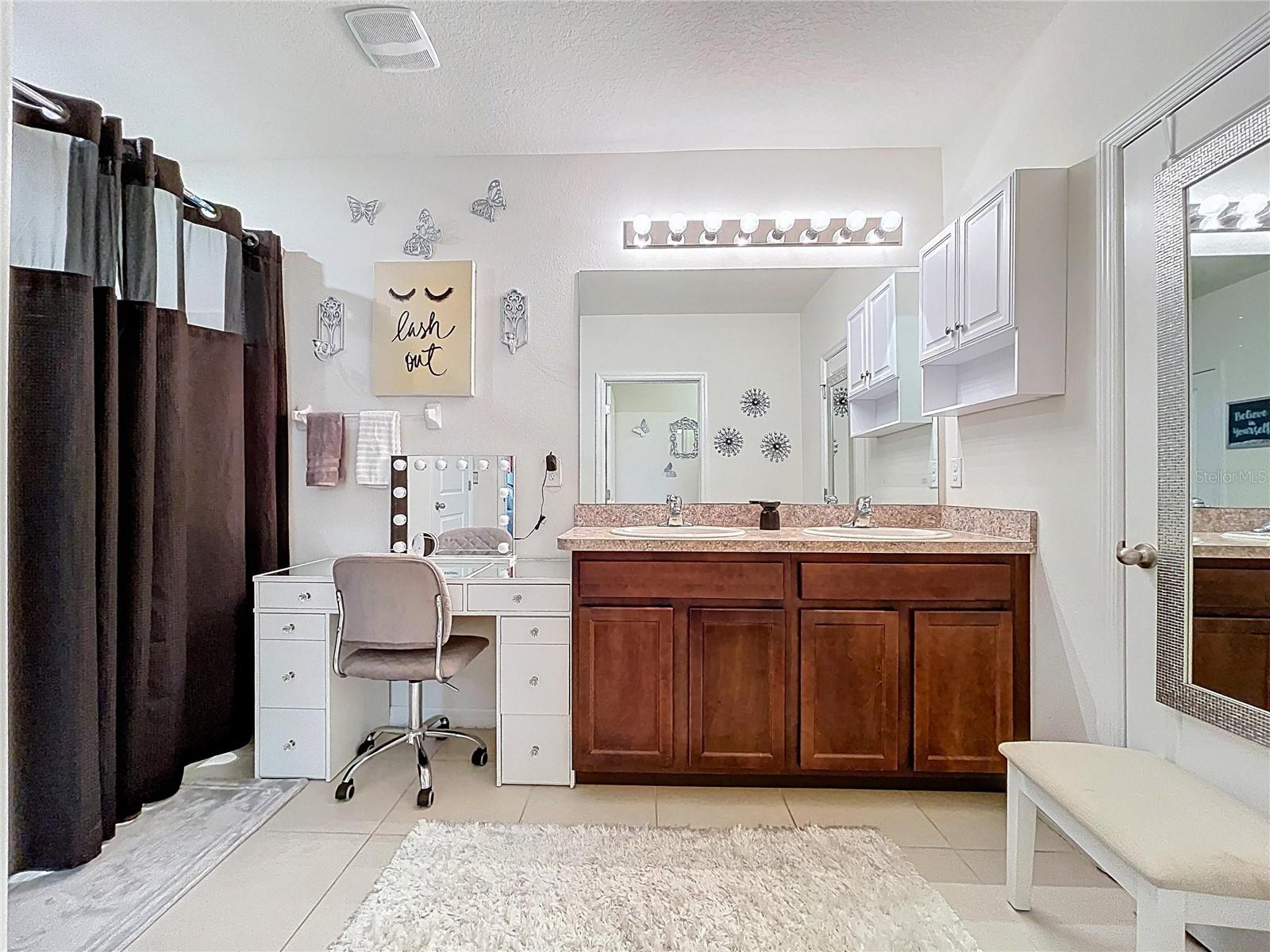 Master bathroom with walk-in shower