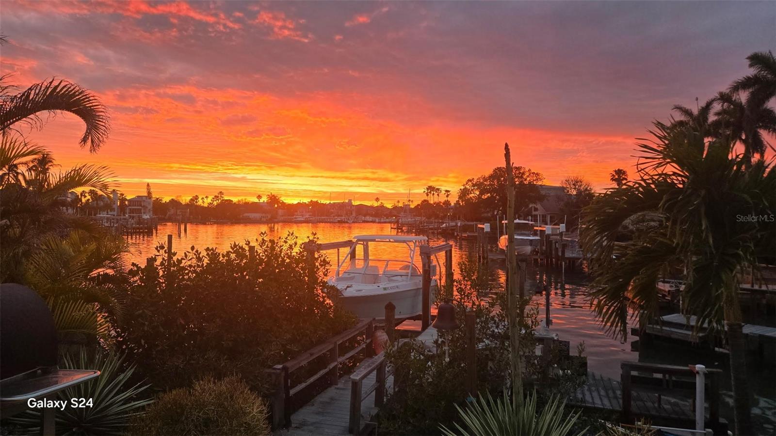 Sunset from back patio