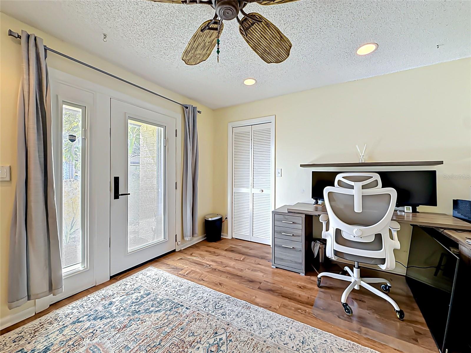 3rd bedroom with full murphy bed and walk in closet