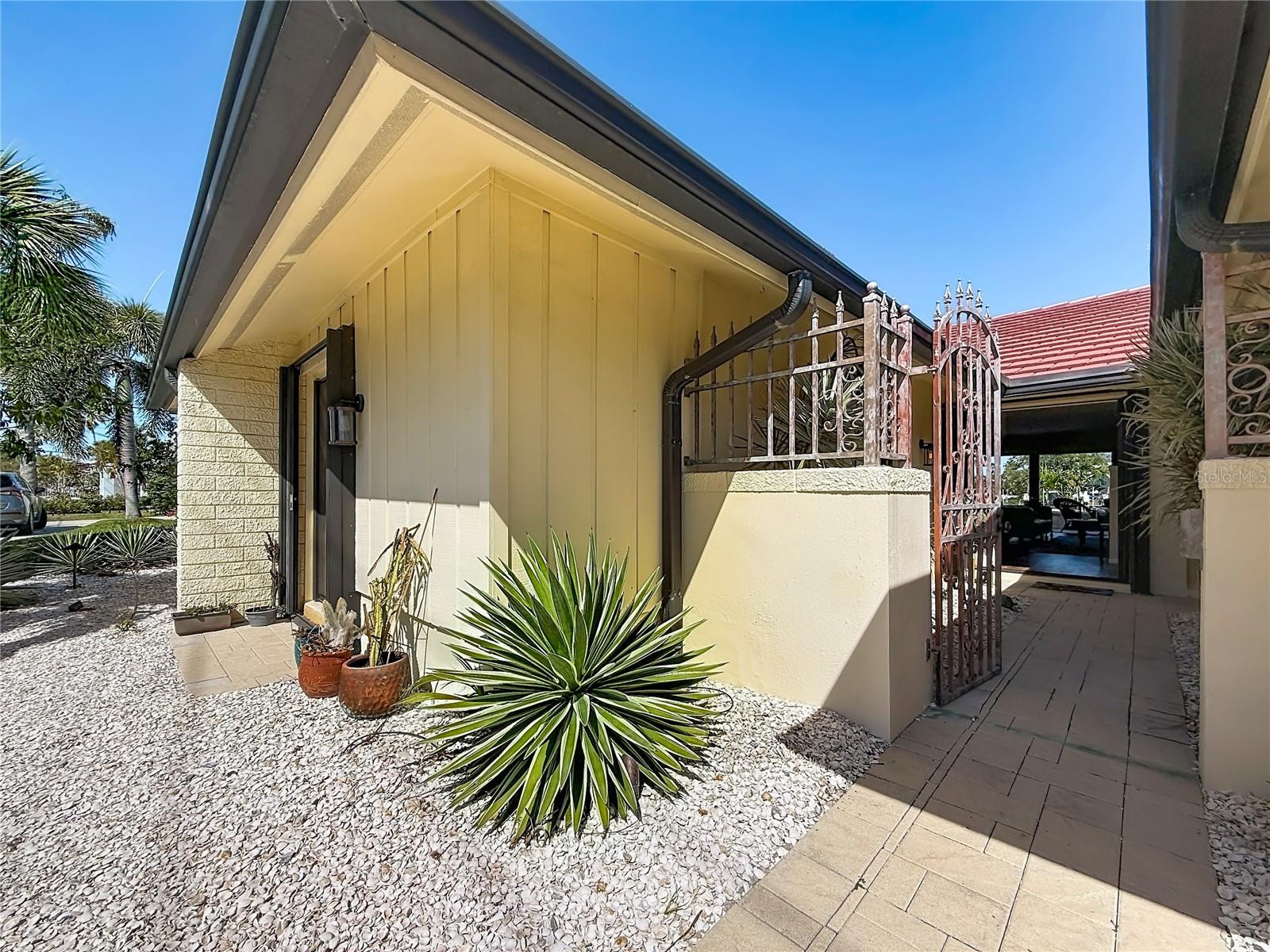 Gated courtyard