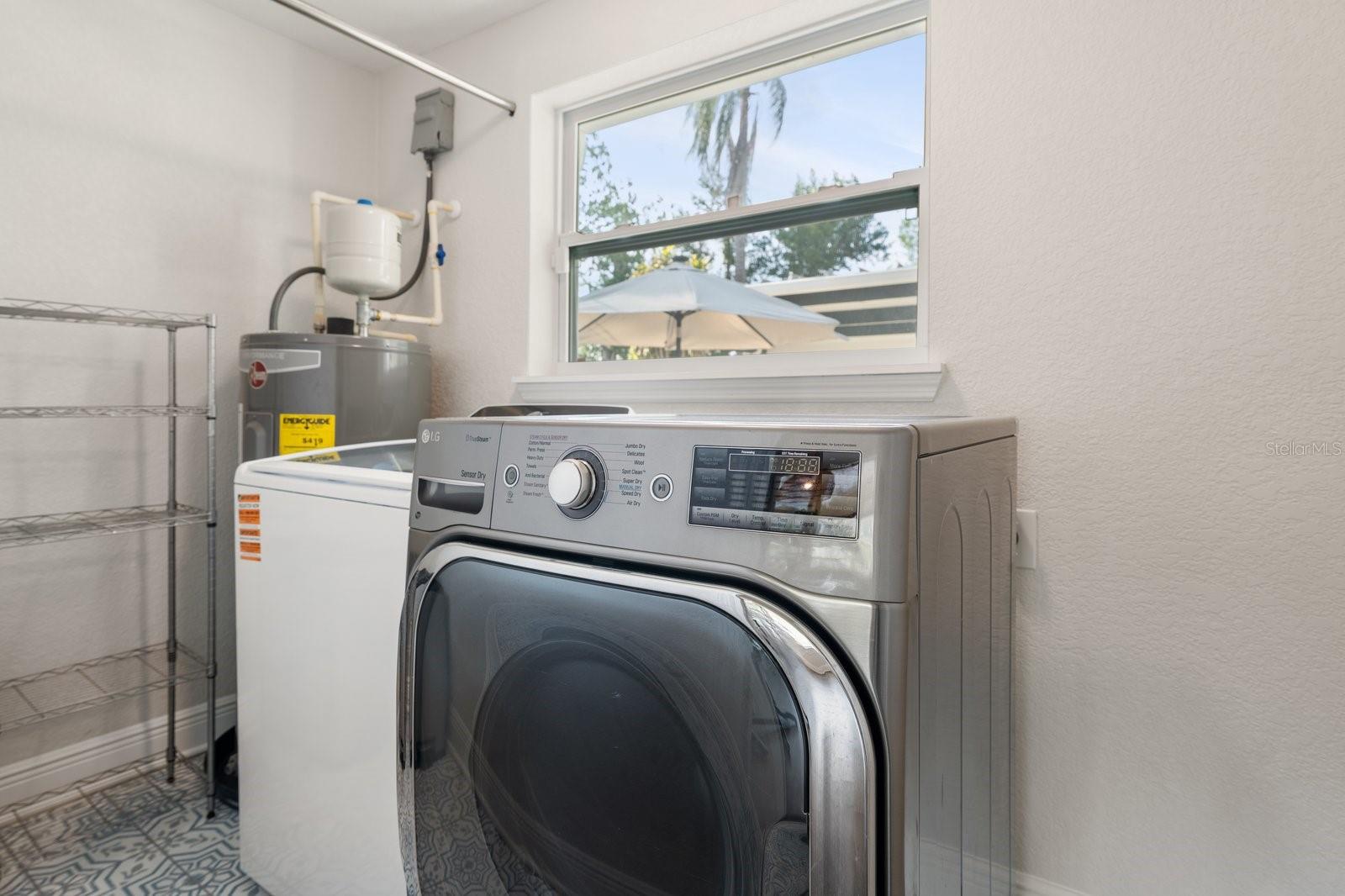 Inside laundry room