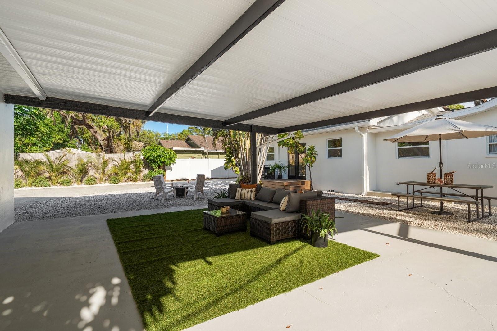 Covered outdoor area