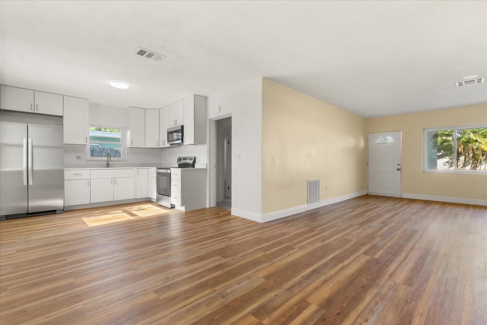 Kitchen/Living/Entrance to Bonus Room