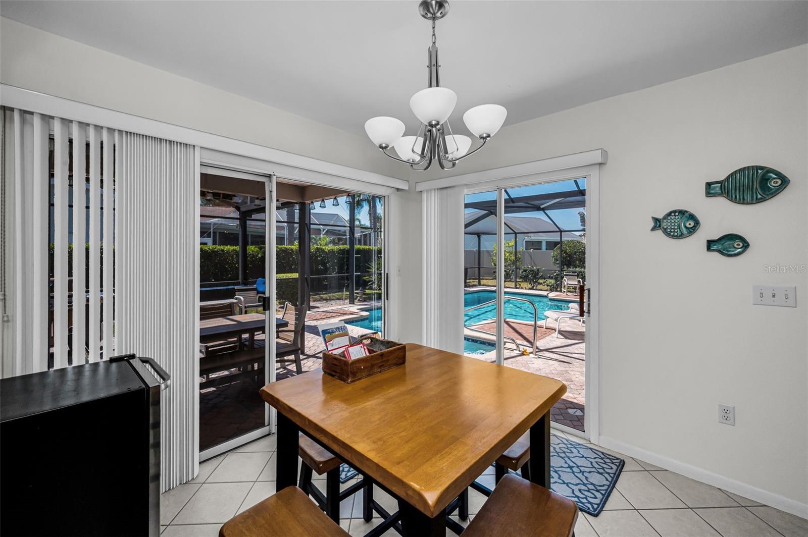 Dining space extended from Kitchen