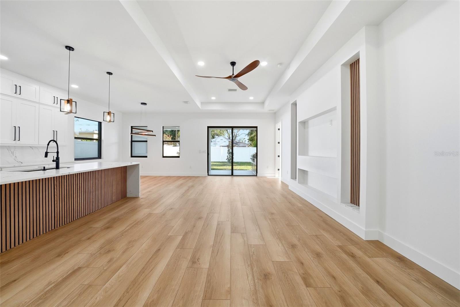 Kitchen, Living, Dining