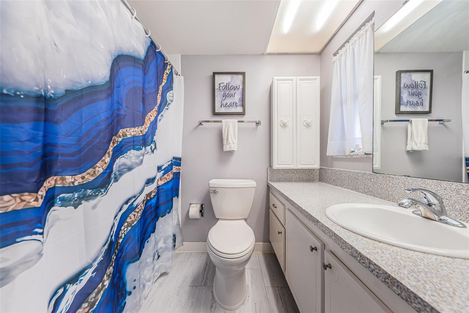 Primary bathroom with tub