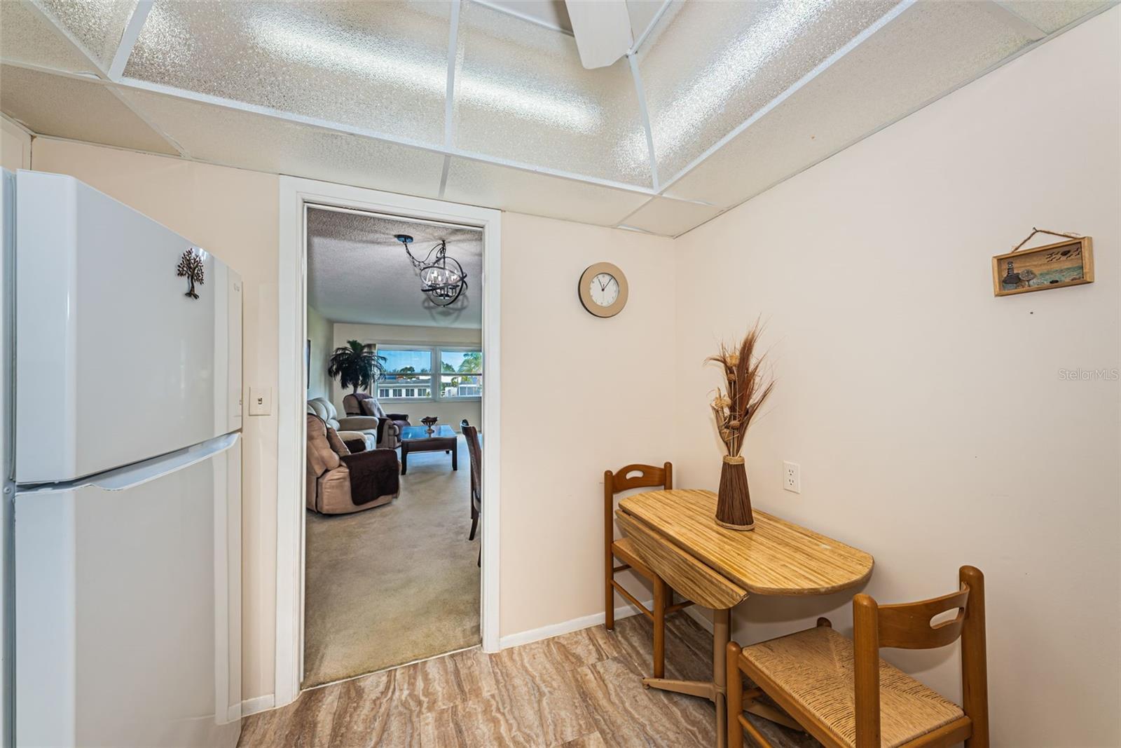 Eating space in the kitchen