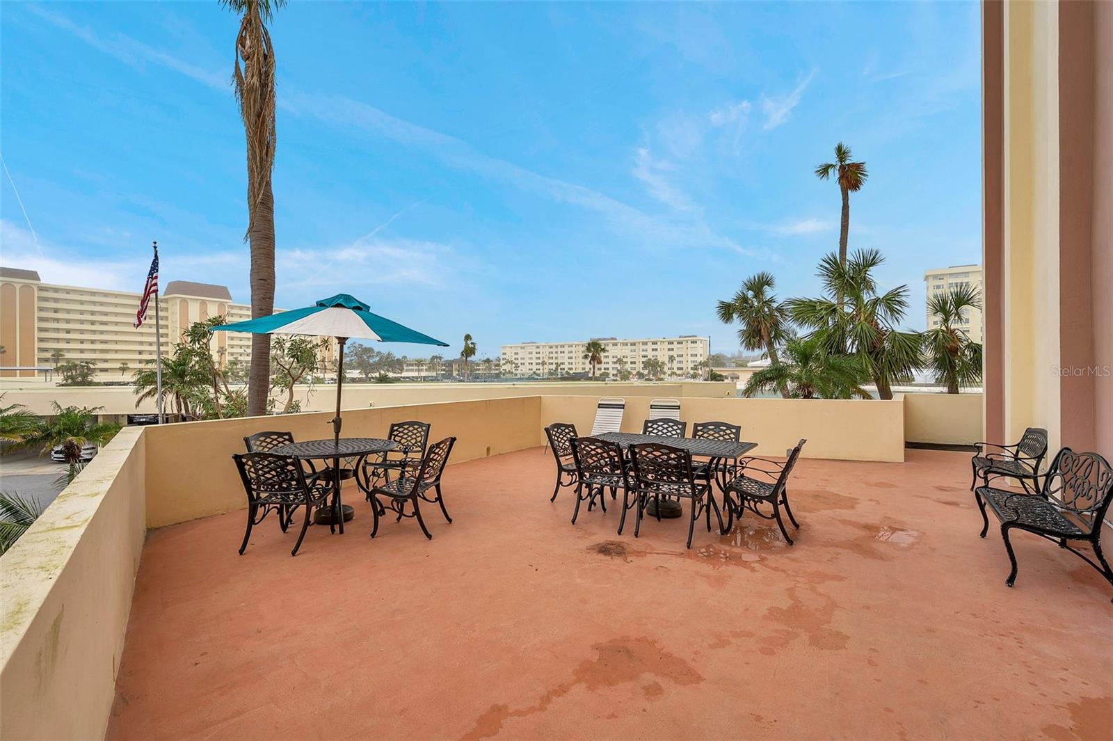 This is the 2nd floor patio.