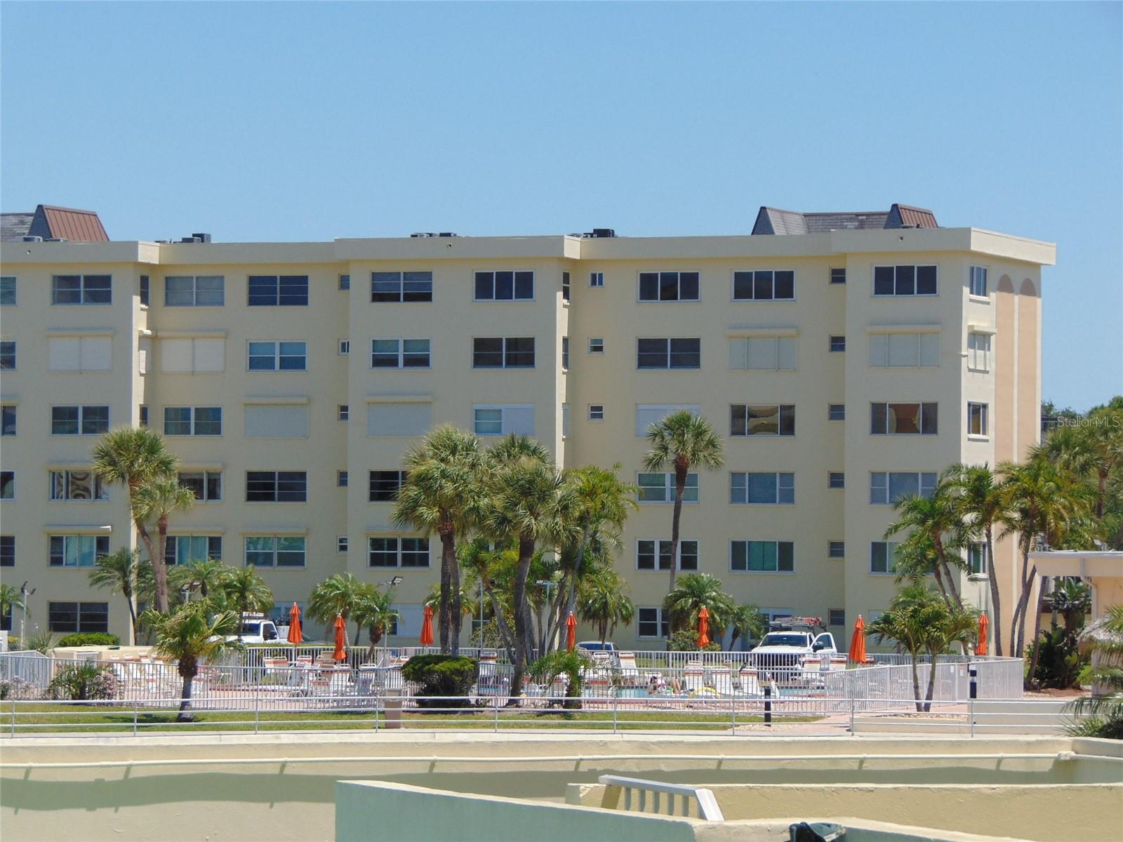 Clubhouse pool across the lagoon!
