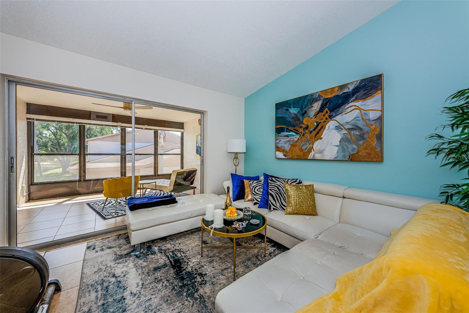 Model perfect Living Room. Water views from almost every room & Vaulted ceilings.
