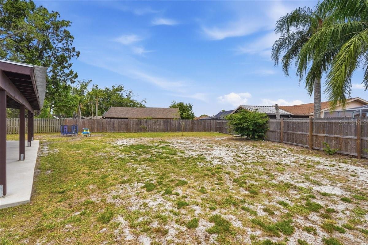 FULLY FENCED IN YARD!