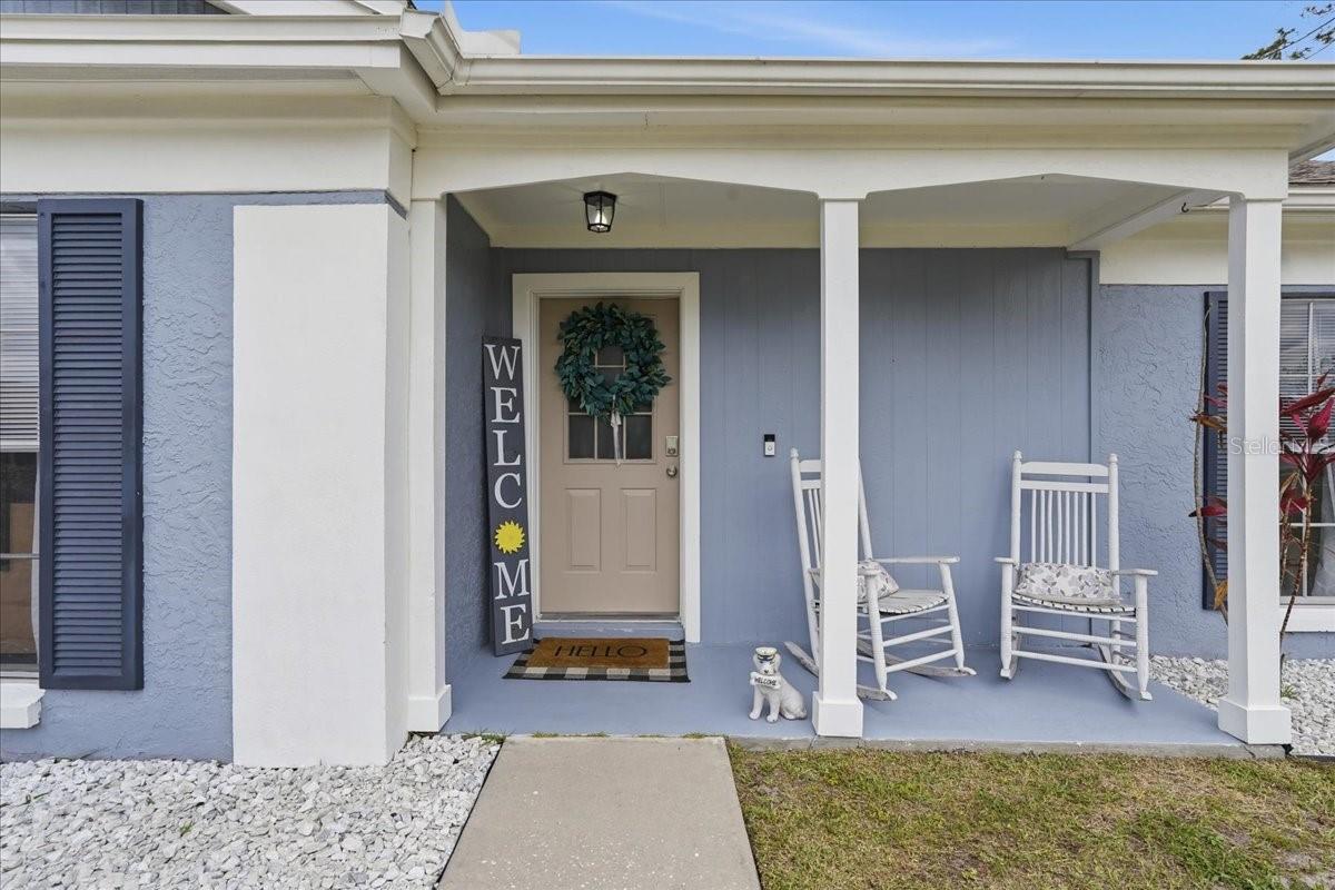 COVERED ENTRYWAY AND FRONT PORCH