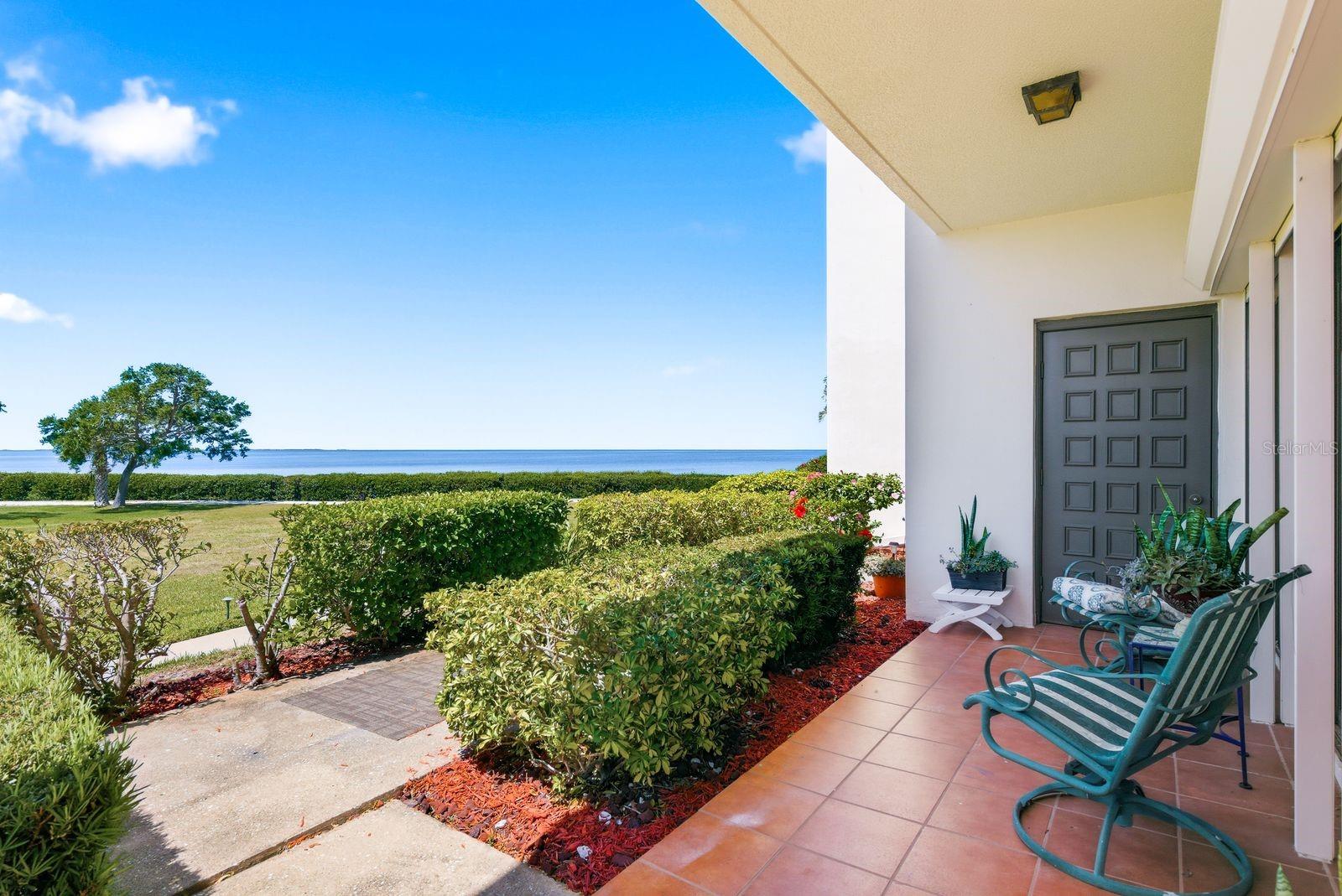 Private Patio Overlooking Gulf