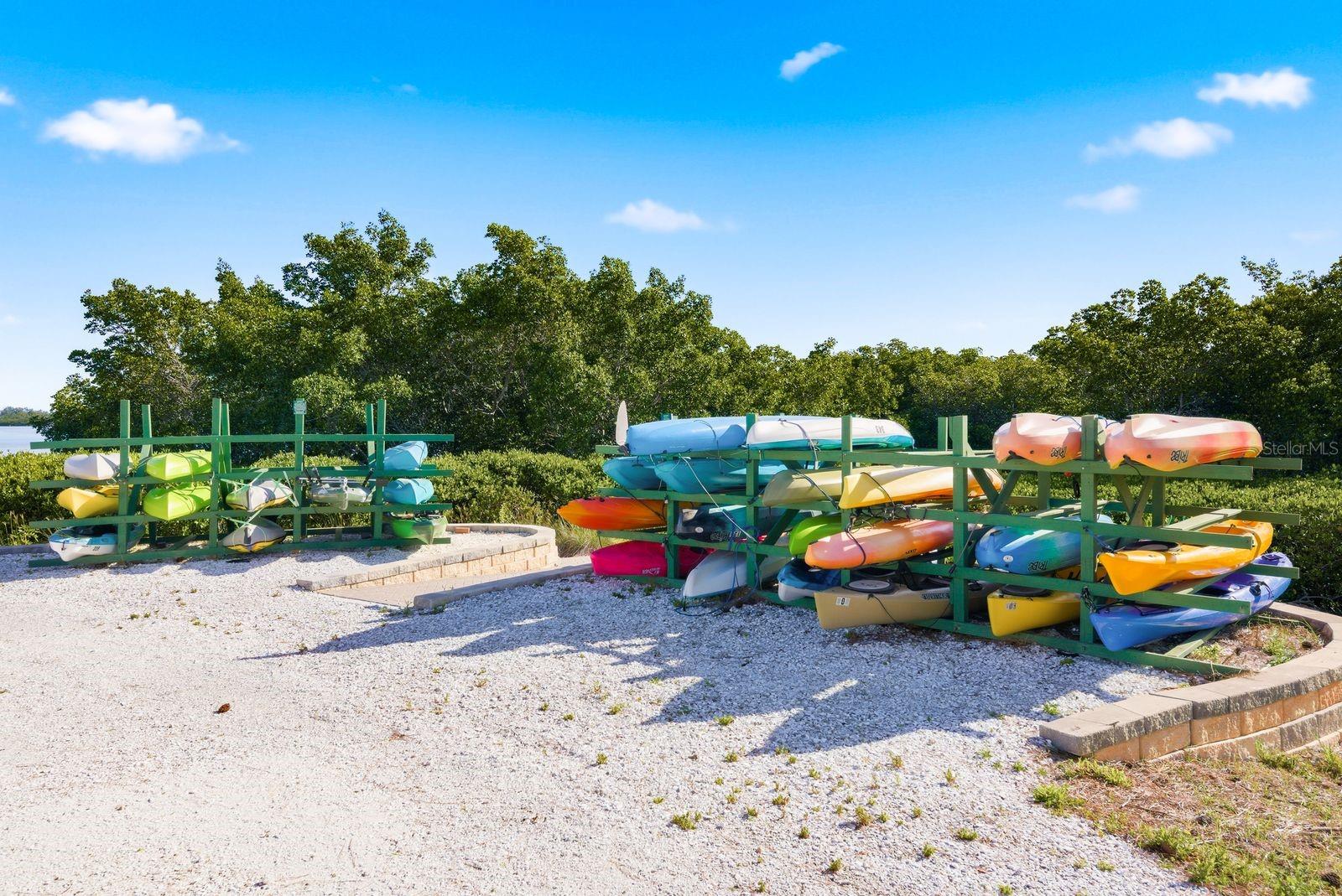 Kayak Storage Area