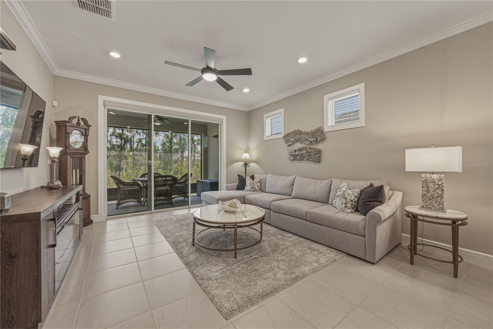 Spacious Great Room with Views to Private Conservation