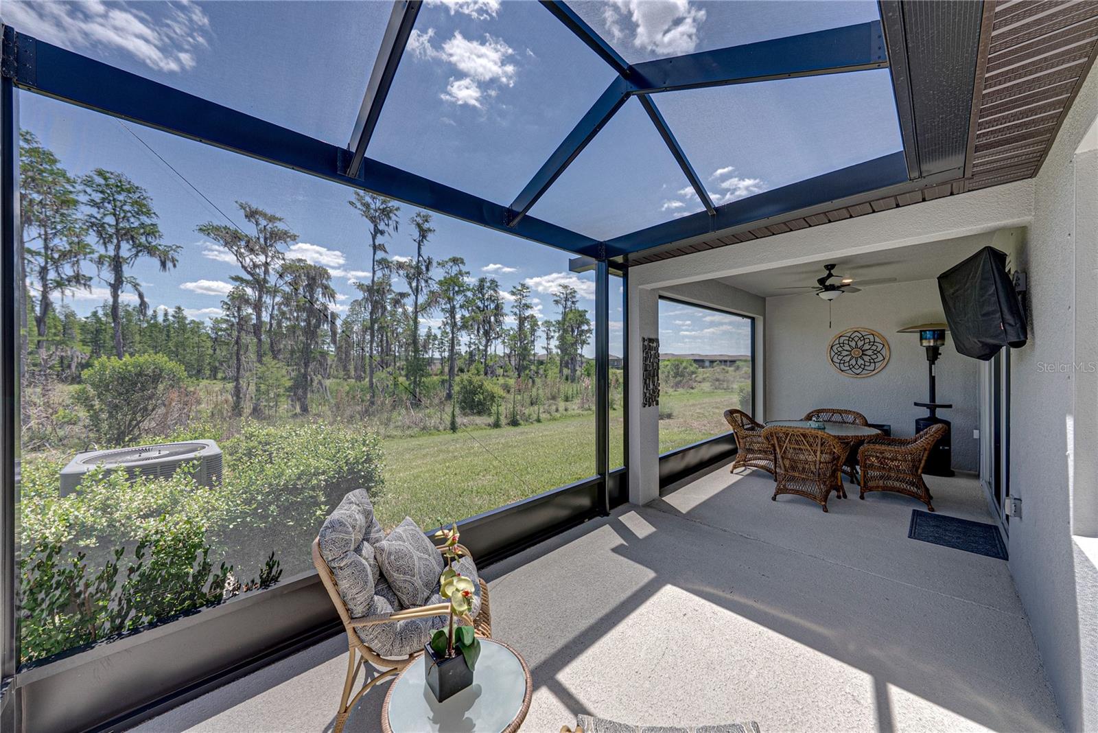 Covered Screened and Extended Lanai on Private Conservation Stubbed for Outdoor Kitchen
