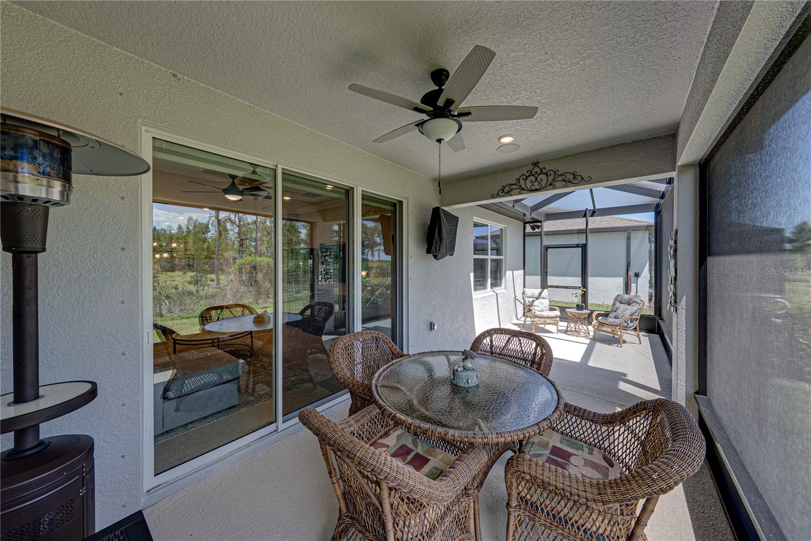 Covered Screened and Extended Lanai on Private Conservation