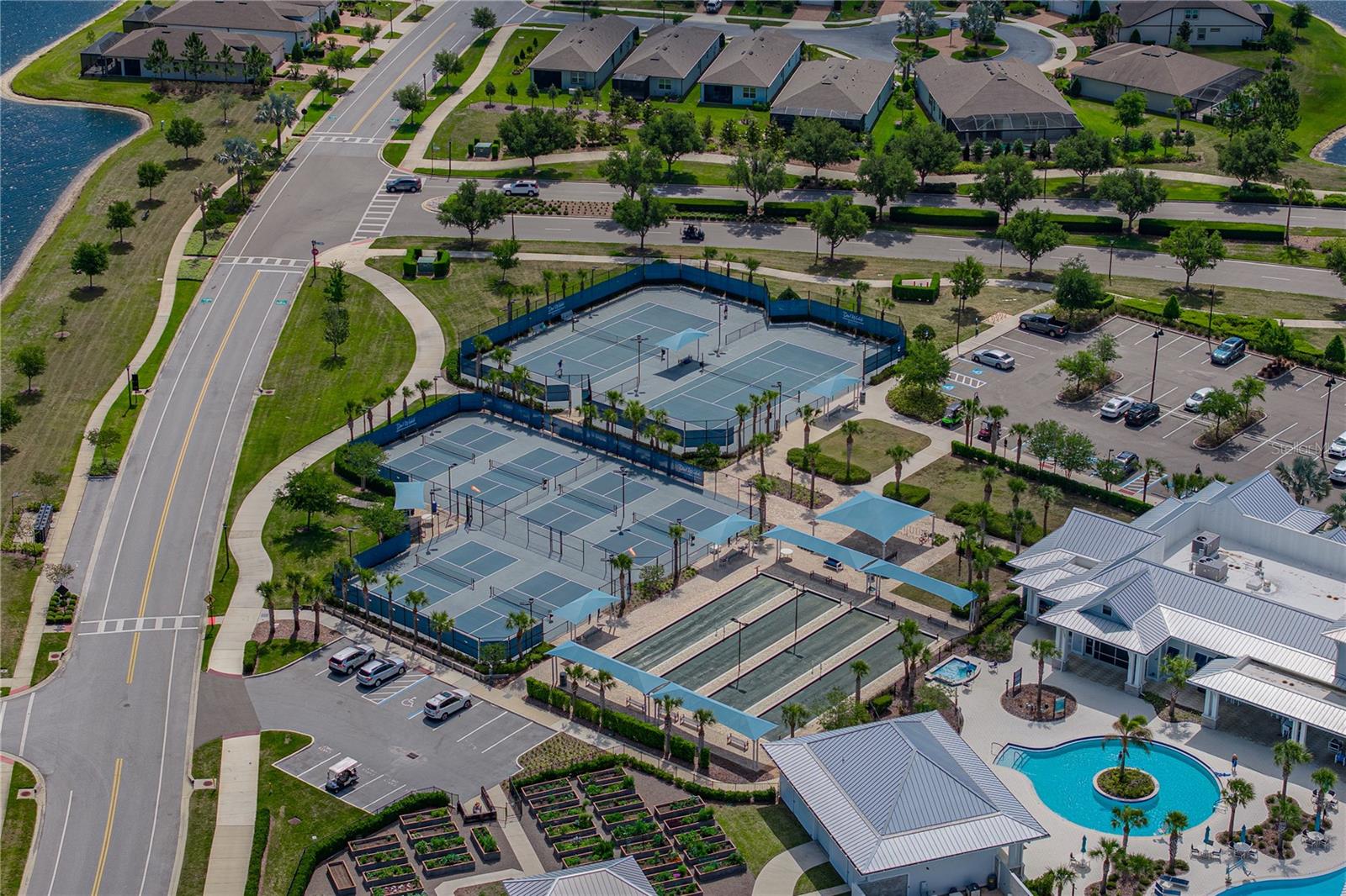 Lighted Tennis, Pickleball, Shuffleboard Courts