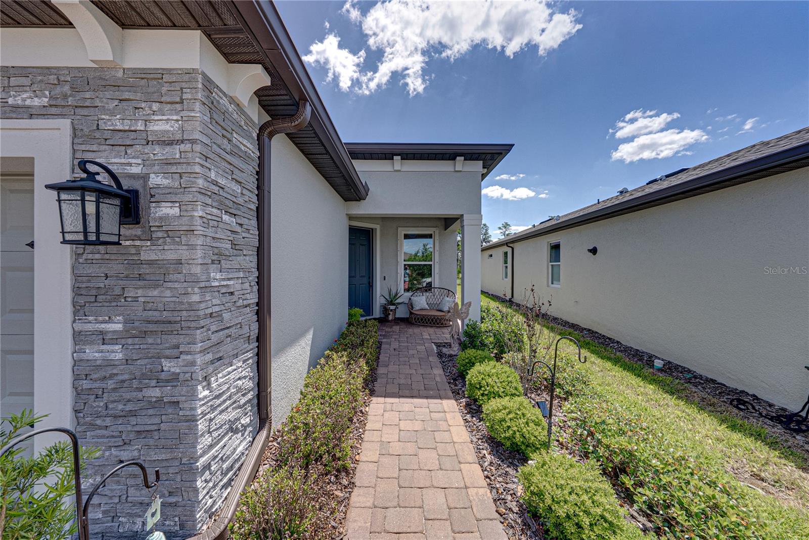 Upgraded Exterior Front Elevation with Stone
