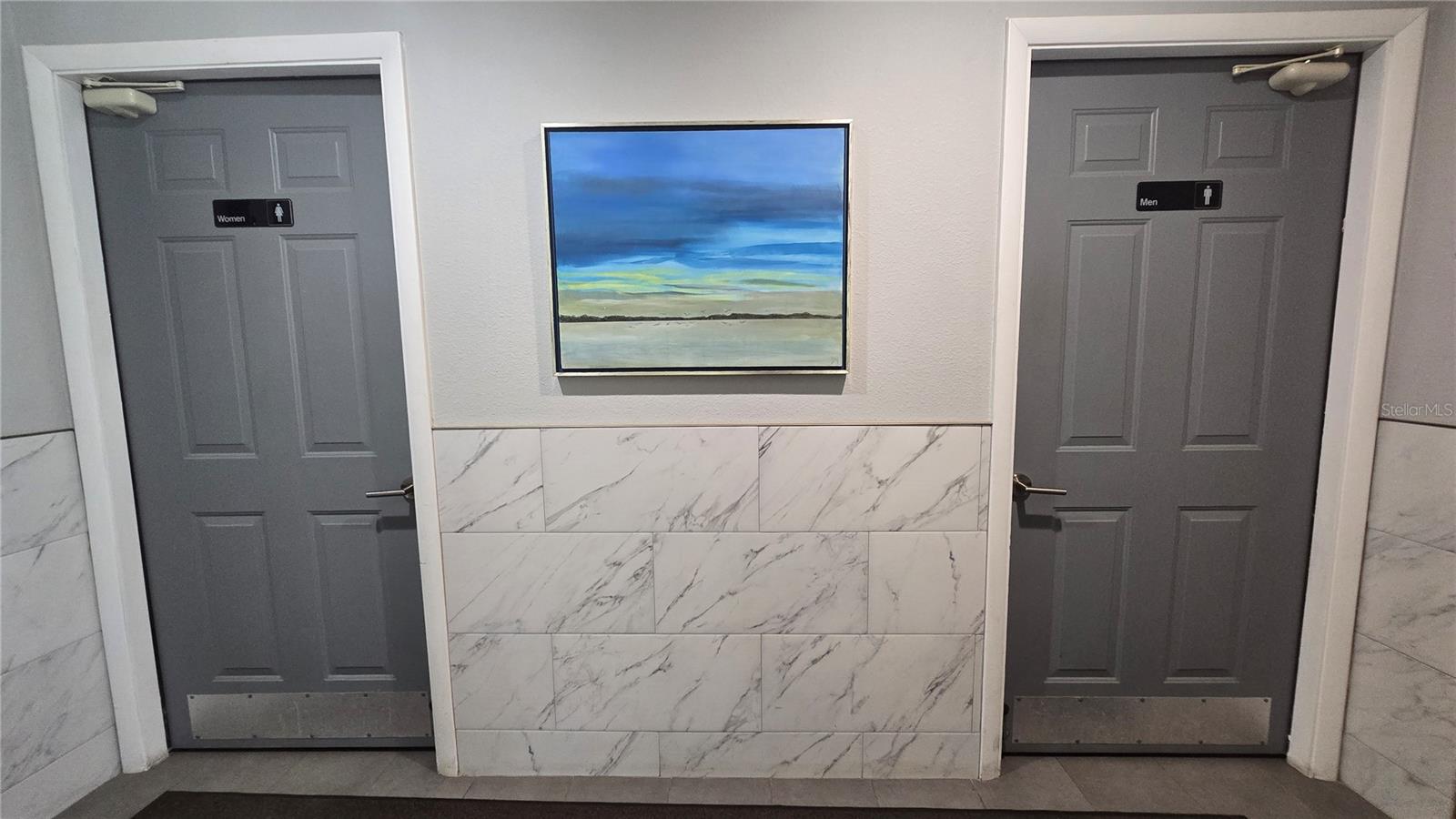 Nice clean bathrooms at the clubhouse