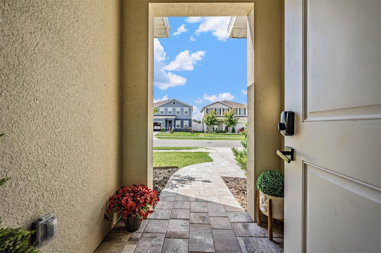 Paver walkway welcomes you!