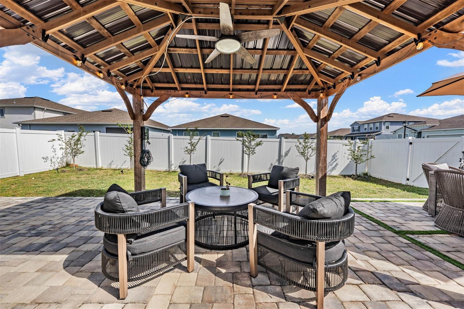 GAZEBO on paver patio