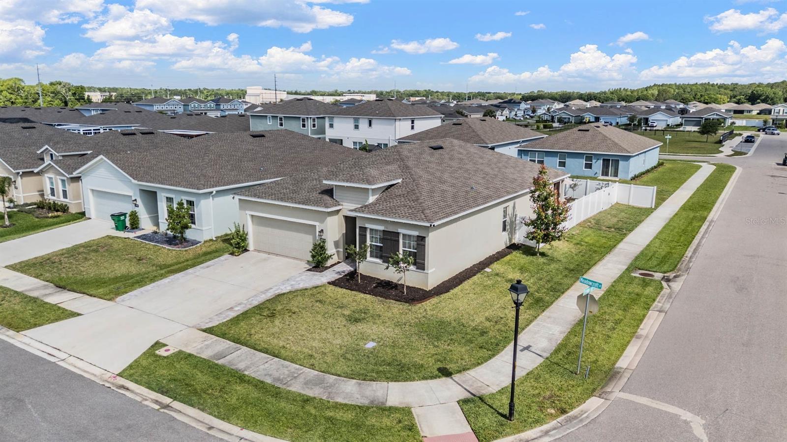 Corner lot with FENCED backyard
