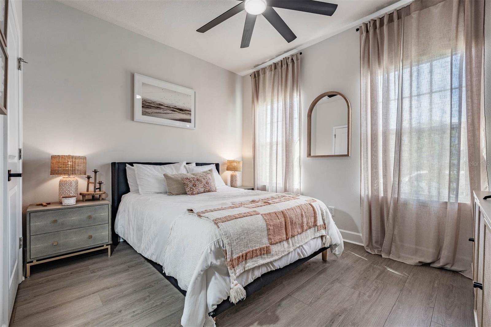 Guest bedroom at front of home