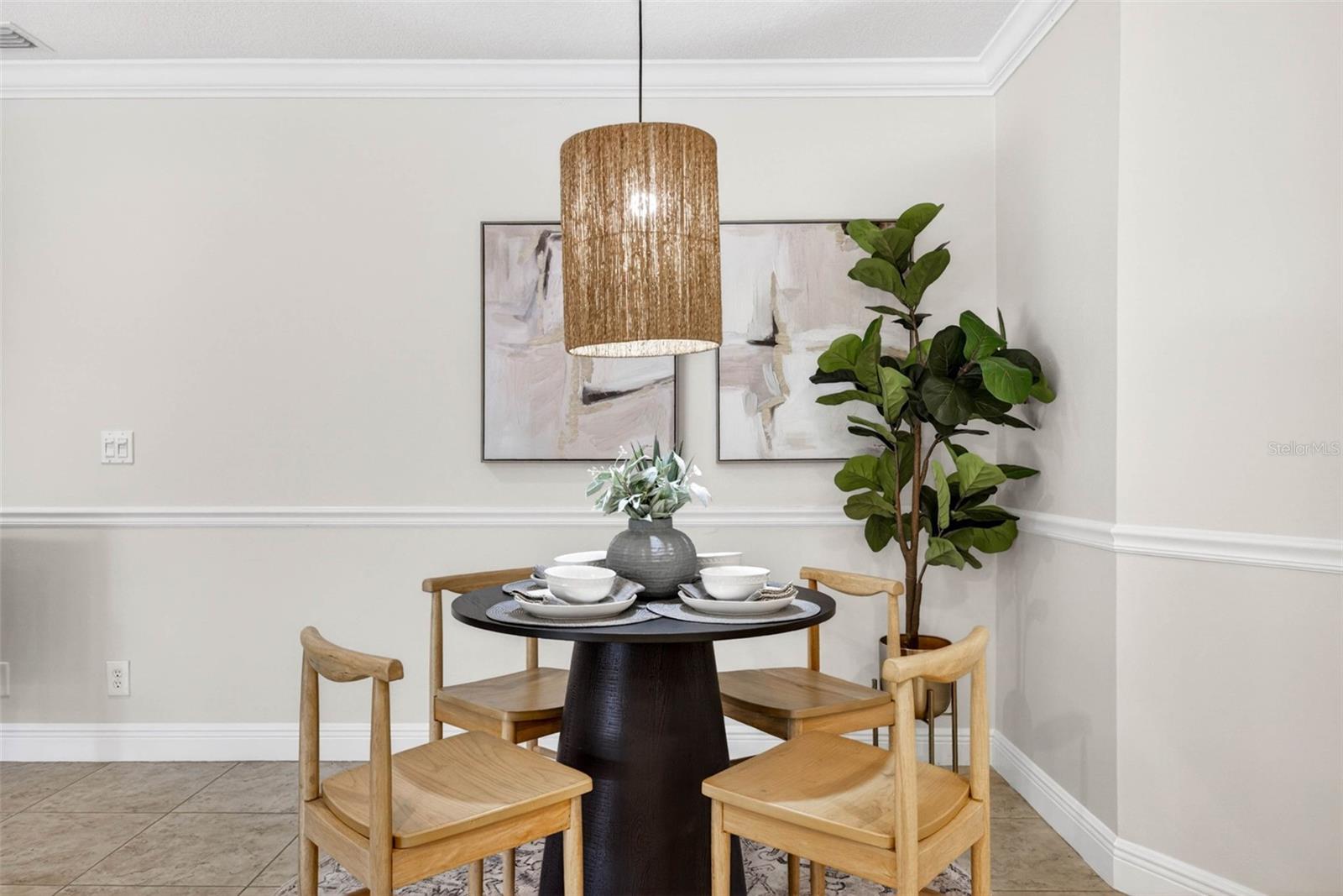 Office at the front of the home