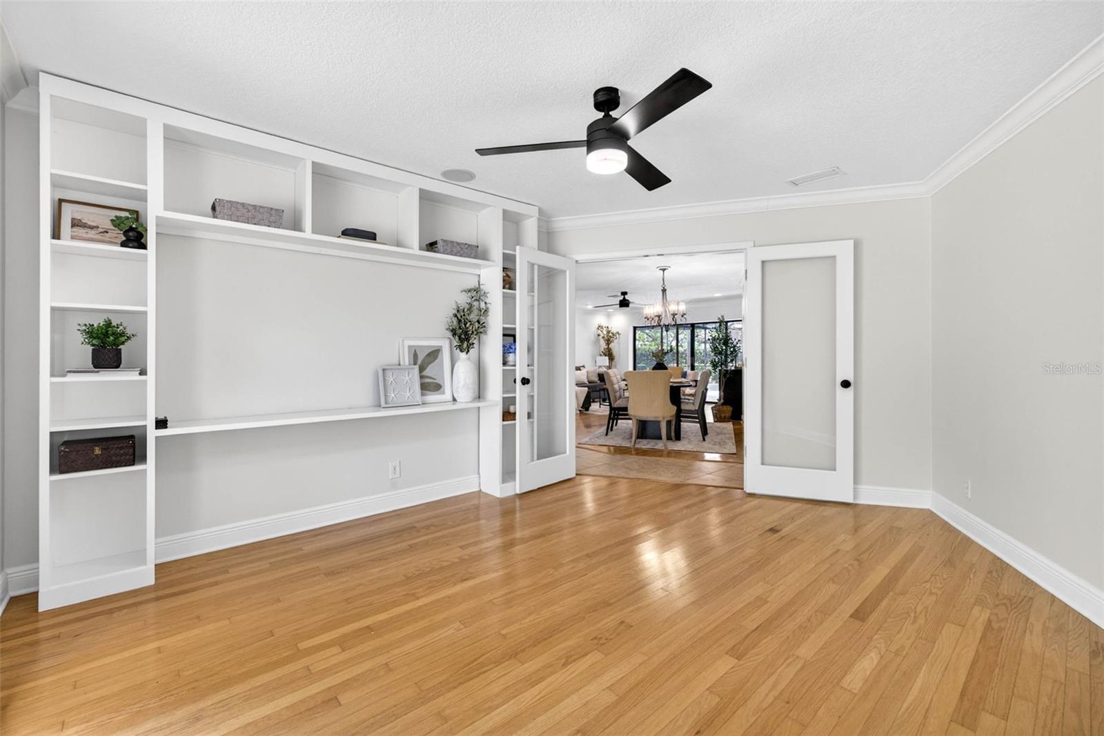 Office at the front of the home