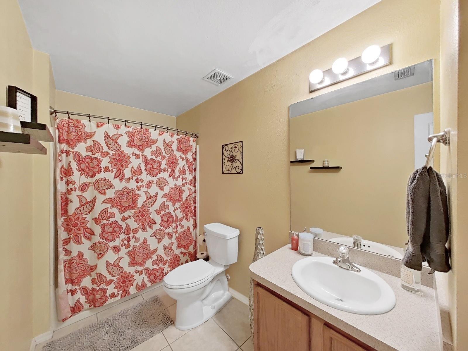 4 full bathrooms! This is the downstairs bathroom.