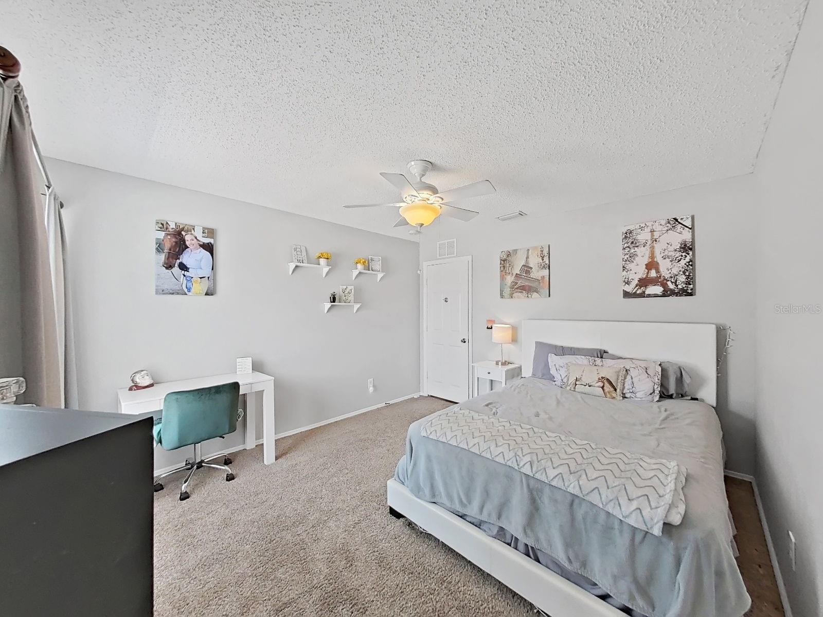 Bedroom with walk-in closet