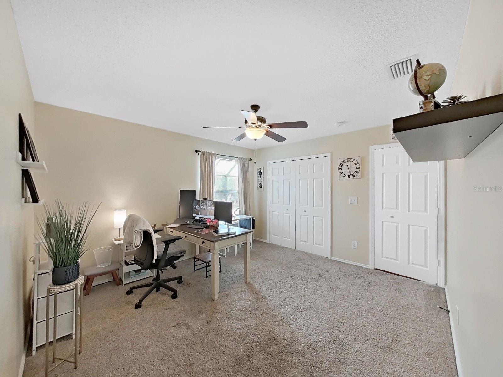 Bedroom (currently being used as an office).