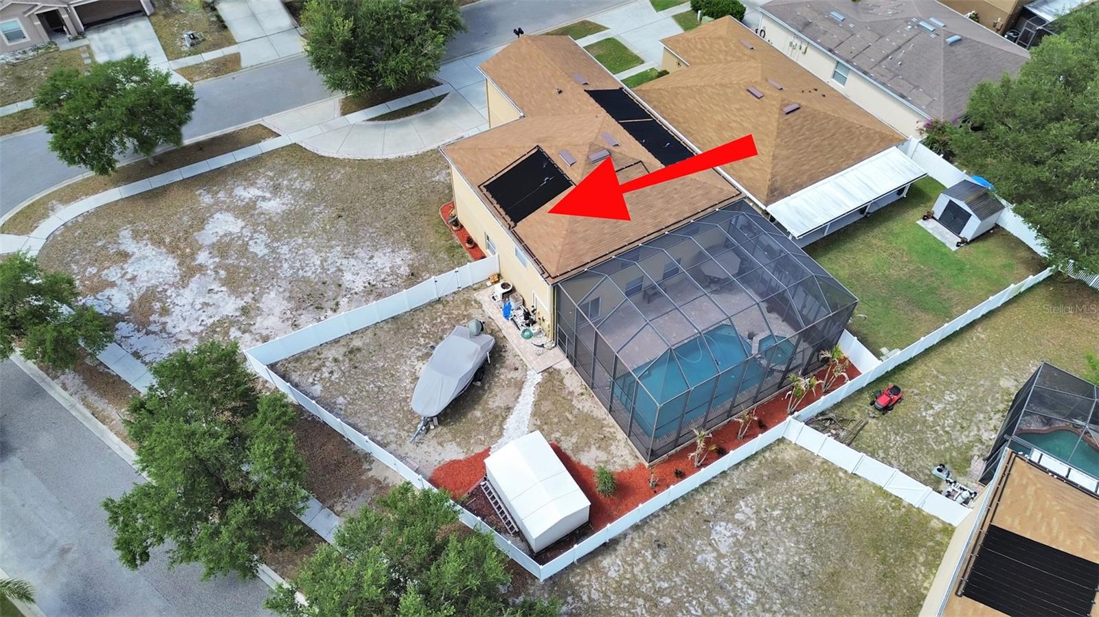 Impressive home on a sprawling corner lot. Room to roam, side yard space behind the gates for all of your toys, and a screened pool that fills the backyard. This is what breathing room looks like in Odessa!