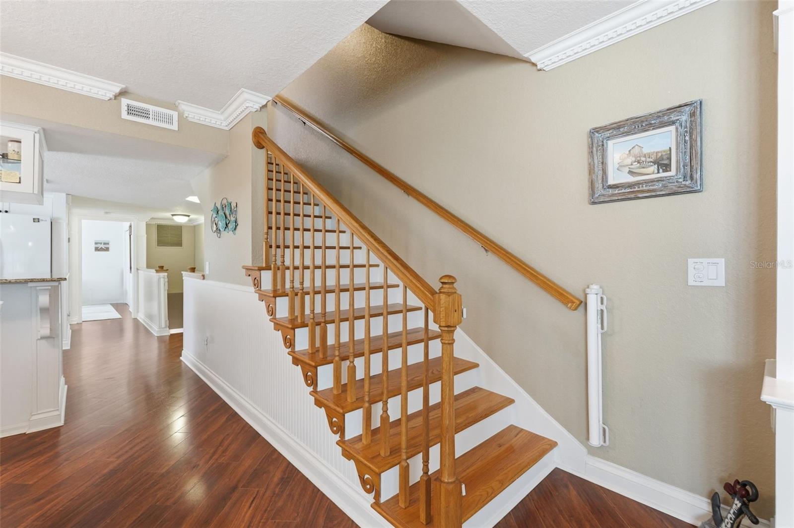 2nd Floor Stairs - 2 EnSuite Primary Bedrooms & Laundry